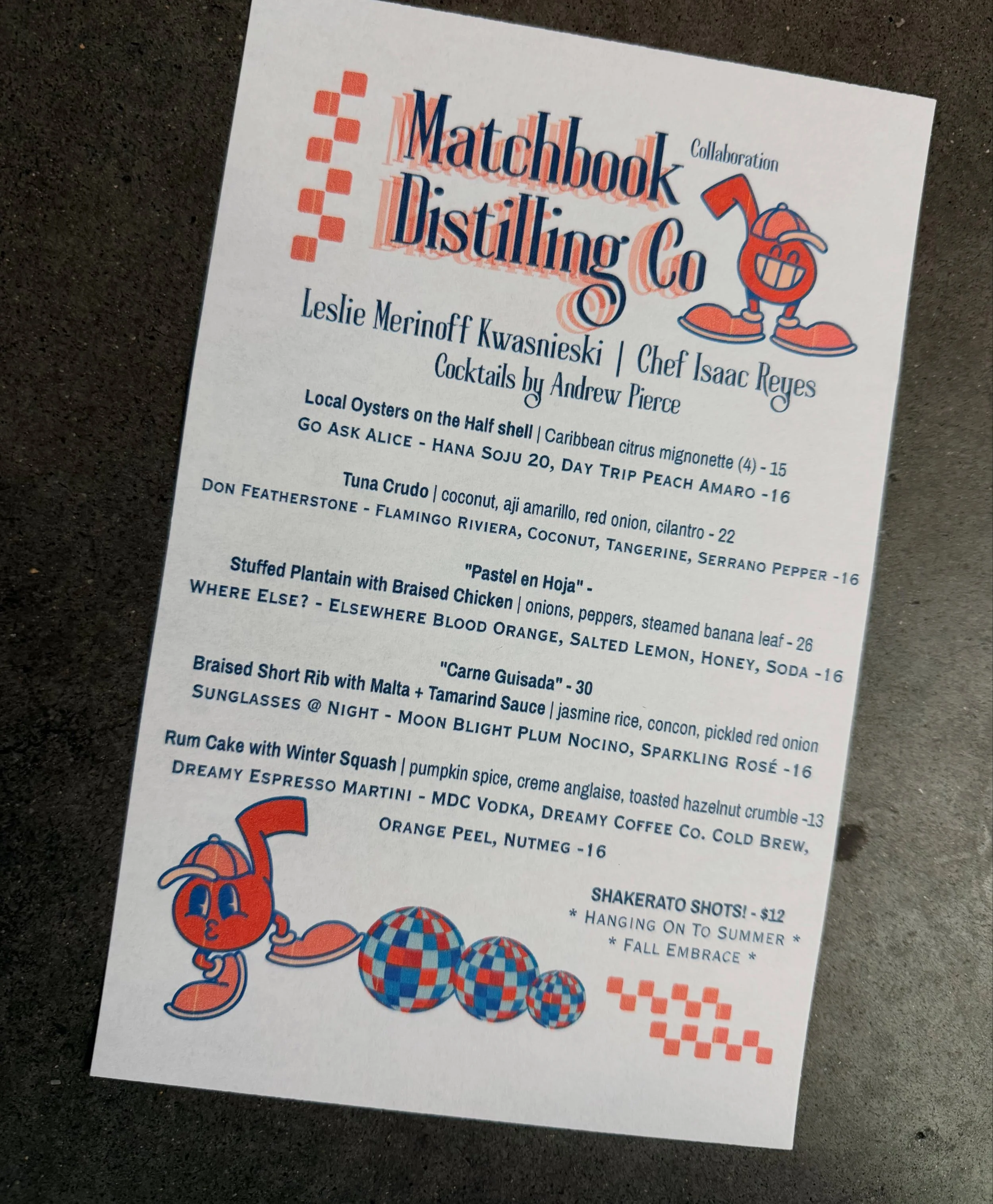 We've got the collaboration of all time happening now until the end of service tonight!!!! 

Leslie Merinoff Kwasnieski of @matchbookdistilling with Andrew Pierce of @ozwinecompany are shaking up the cocktails while our own, Chef Isaac Reyes @plantai