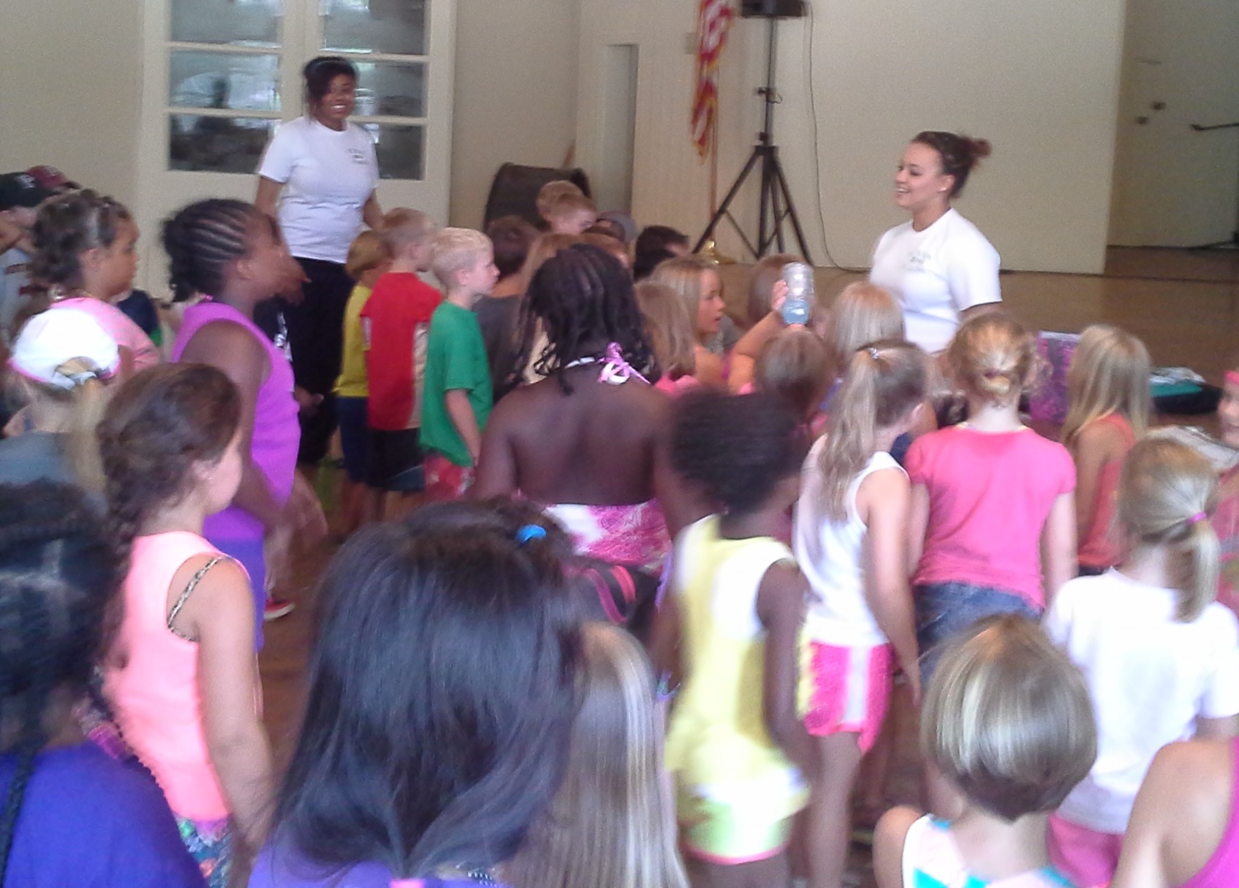 Mioshey Collins and Jade Marcum lead music at a Camp Grandview  5-Day Club®  in Wetumpka, Alabama.  