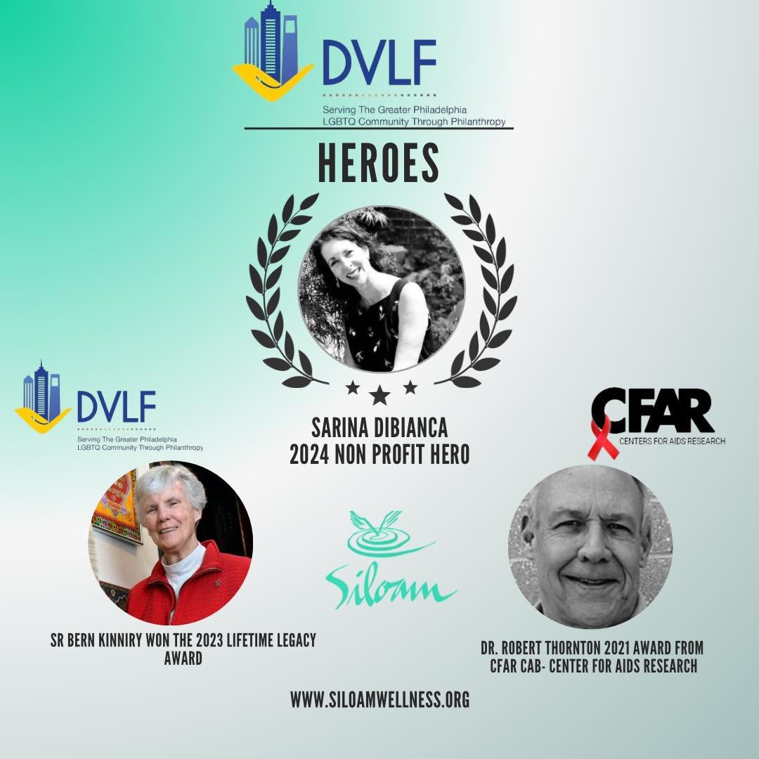 🌟 Honored and grateful! 🌟 

Siloam has been recognized with THREE awards in the last 4 years for our dedication to the HIV/AIDS community. 

🏆 Most recently, our Executive Director, Sarina DiBianca, was awarded the 2024 Non Profit Hero Award by DV