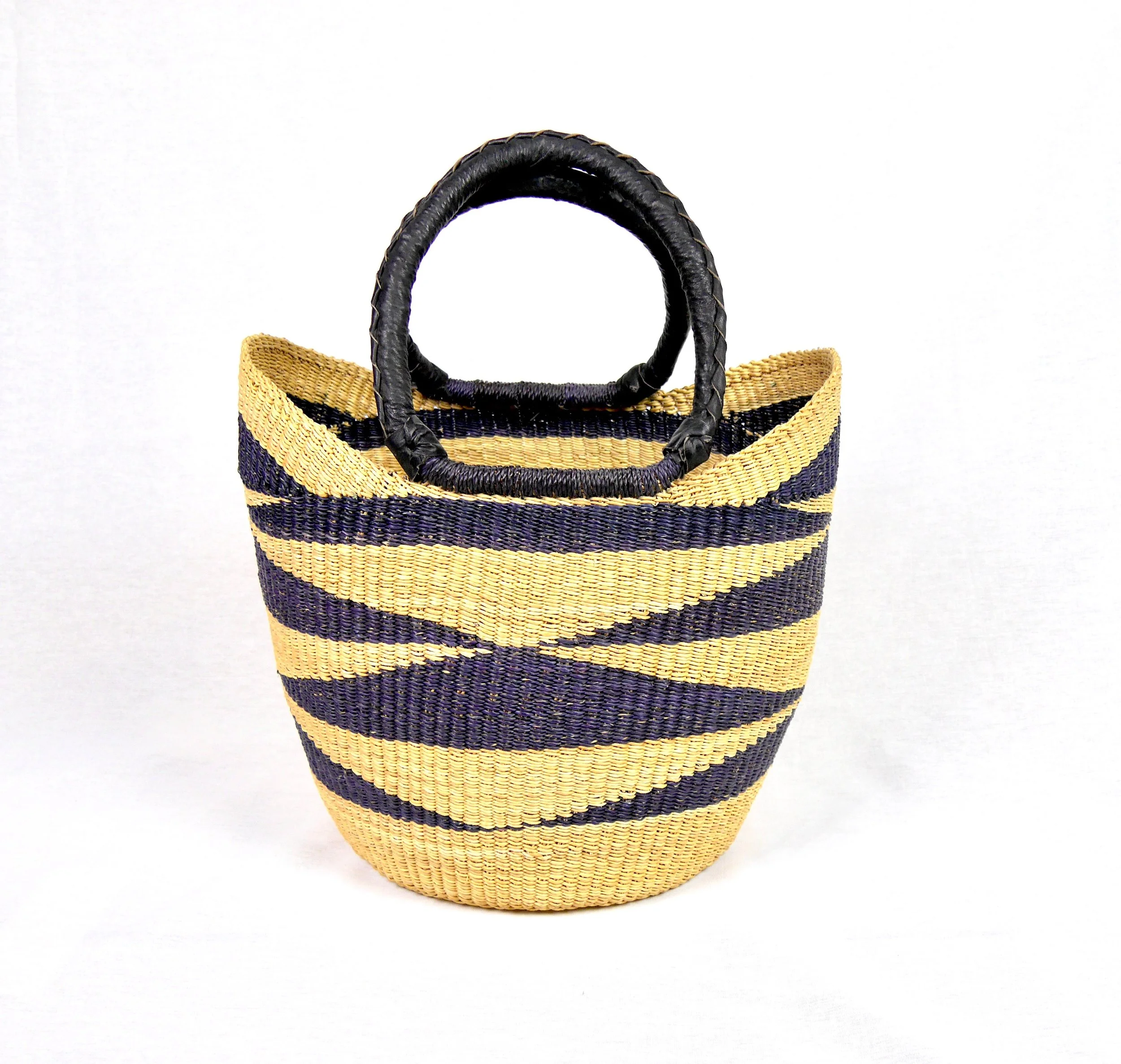 Black & Natural Shopping Basket