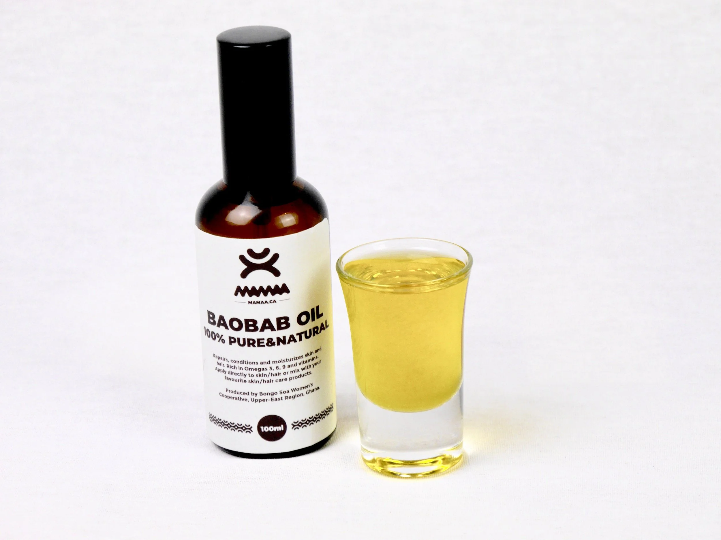 Baobab oil - 100% pure, wild harvested. Unfiltered and undiluted.