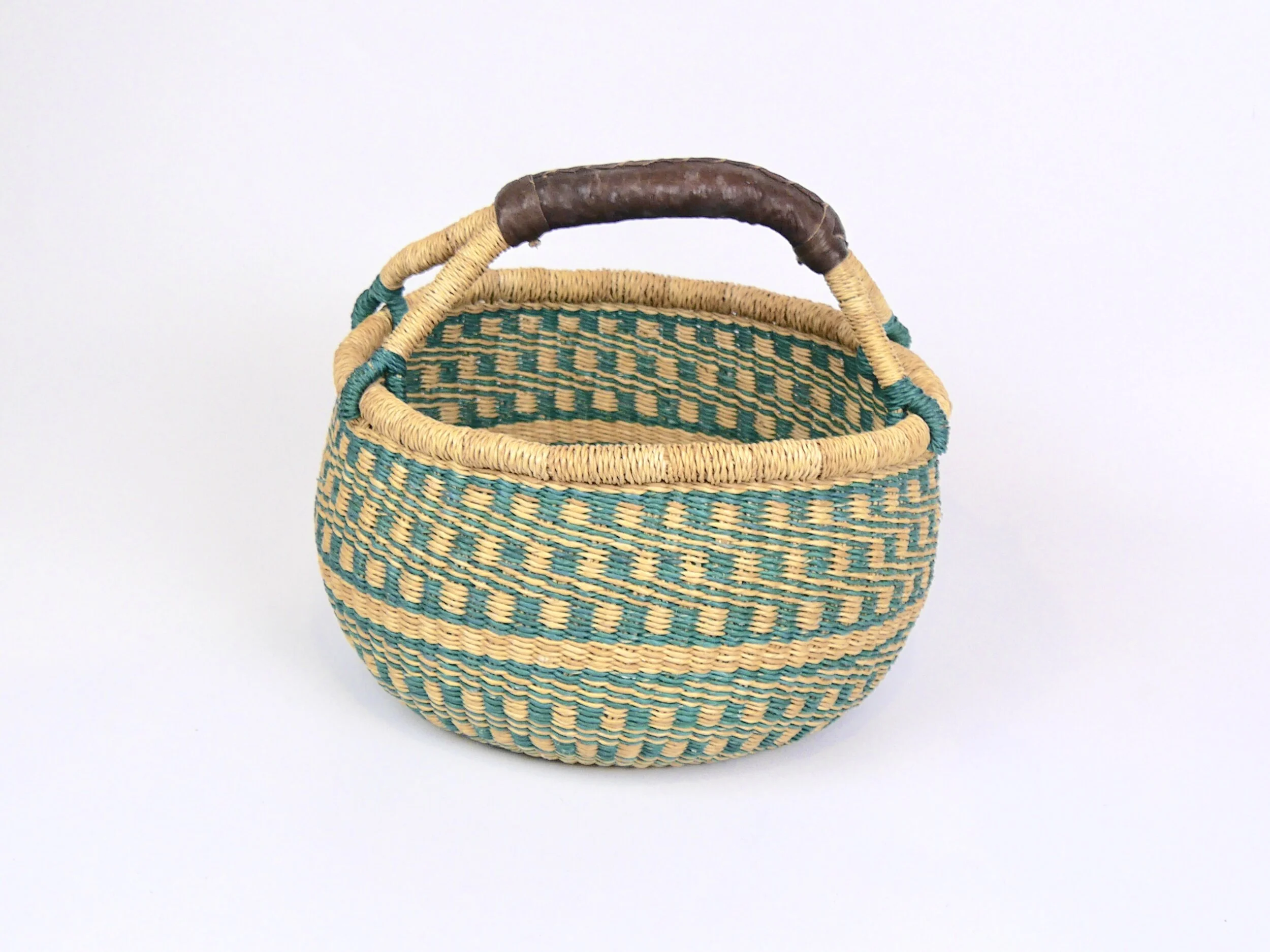 Round Basket - Green