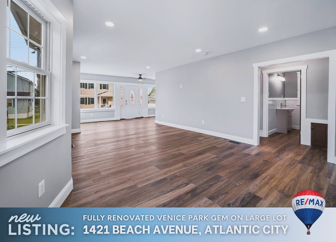 JUST LISTED: Fully-renovated Venice Park gem, minutes away from Atlantic City casinos &amp; attractions! 🎰✨

&mdash; 1421 Beach Ave. | Atlantic City 🏡
&mdash; 3 🛌 |  2 🛁 |  Large fenced lot!
&mdash; Presented by Matthew Ackerman (@mattackrealtor)