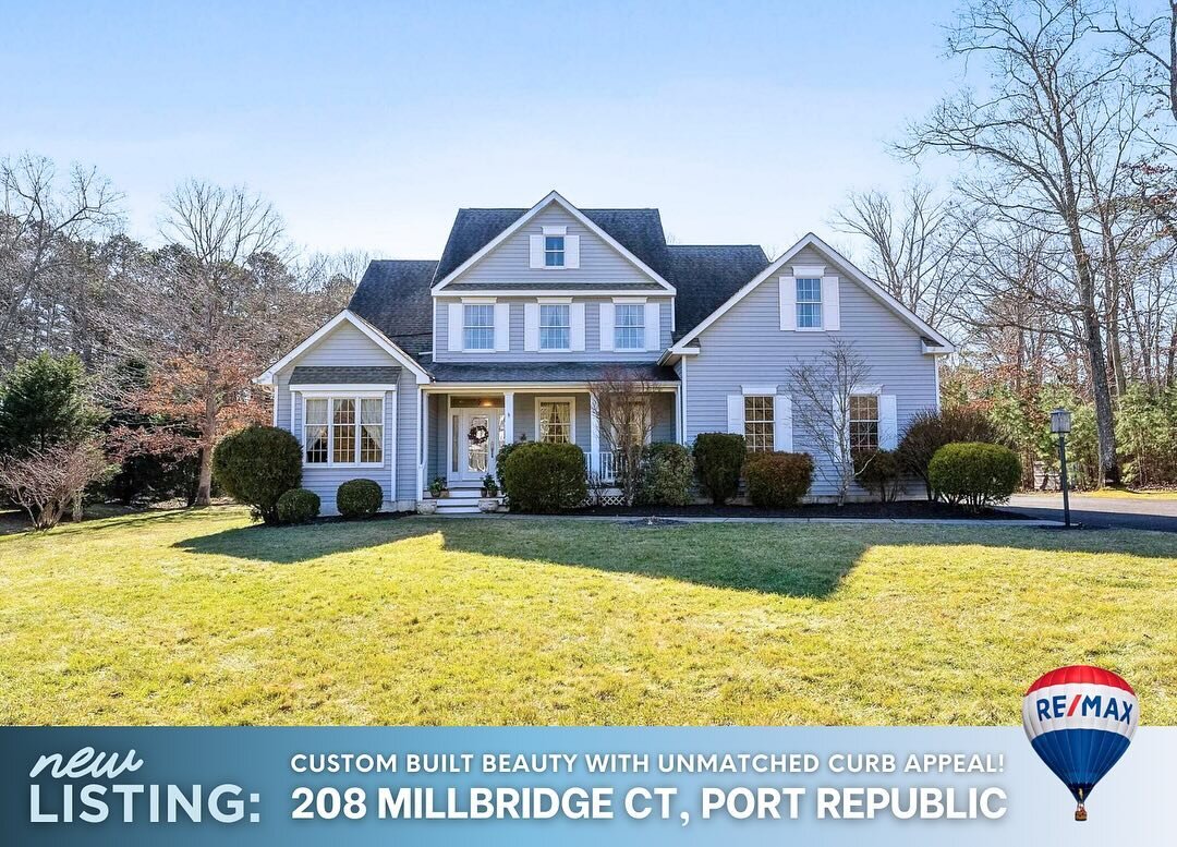 NEW LISTING: Absolutely stunning Kurtz-built custom home, nestled on a quiet cul-de-sac.🌳✨

&mdash; 208 Millbridge Ct., Port Republic 🏡
&mdash; 4 🛌 |  2.5 🛁 |  Offered at $739,675
&mdash; Presented by Christian Lucia

Welcome to Marvelous Millbri