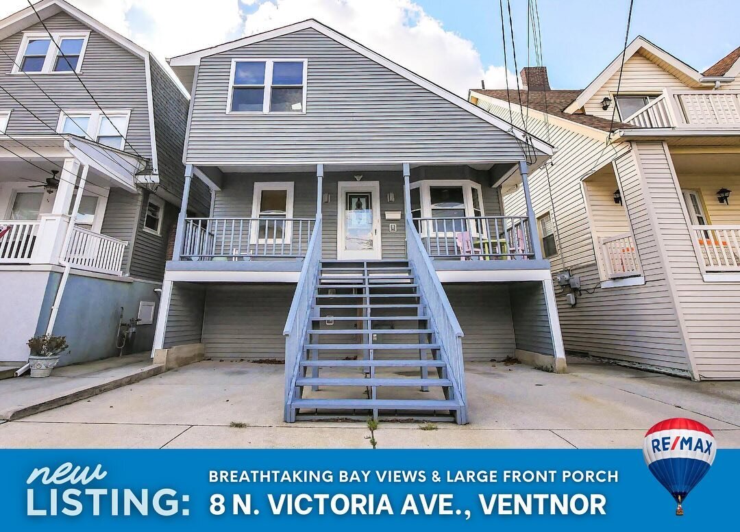 NEW LISTING: The perfect Ventnor beach house, offering beautiful bay views and a large front porch for relaxing! 🐚✨

&mdash; 8 N. Victoria Ave., Ventnor City 🏡
&mdash; 5 🛌 | 3 🛁 | Offered at $825,000
&mdash; Presented by Neil Cohen

Welcome to yo