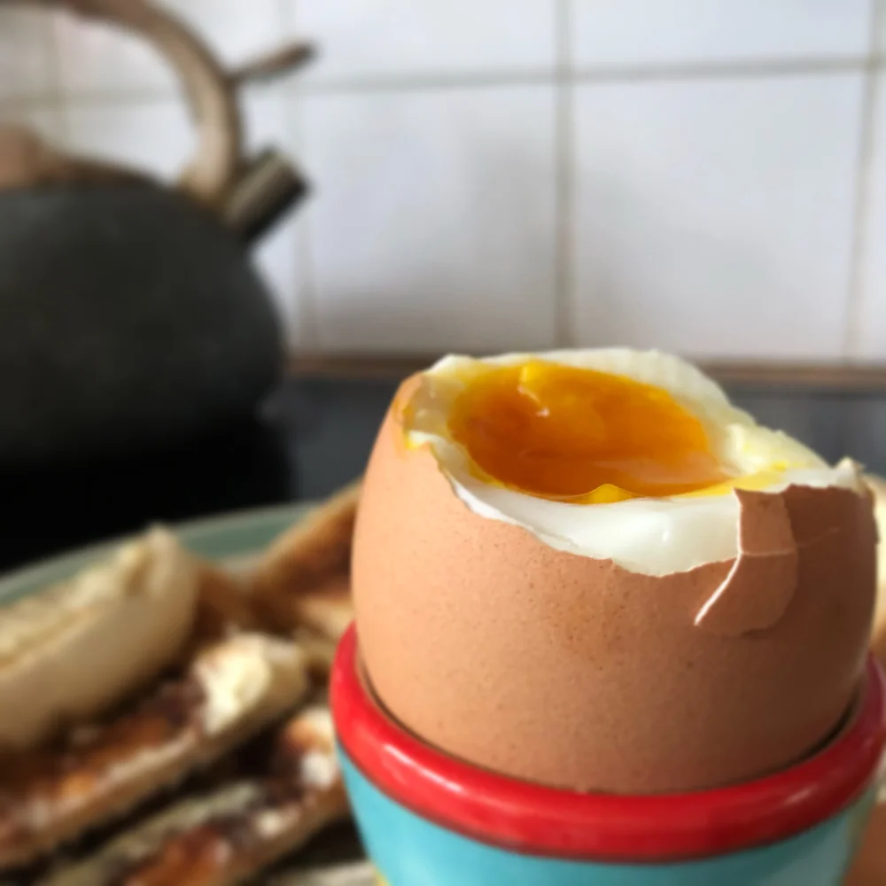 Boiled egg and soldiers