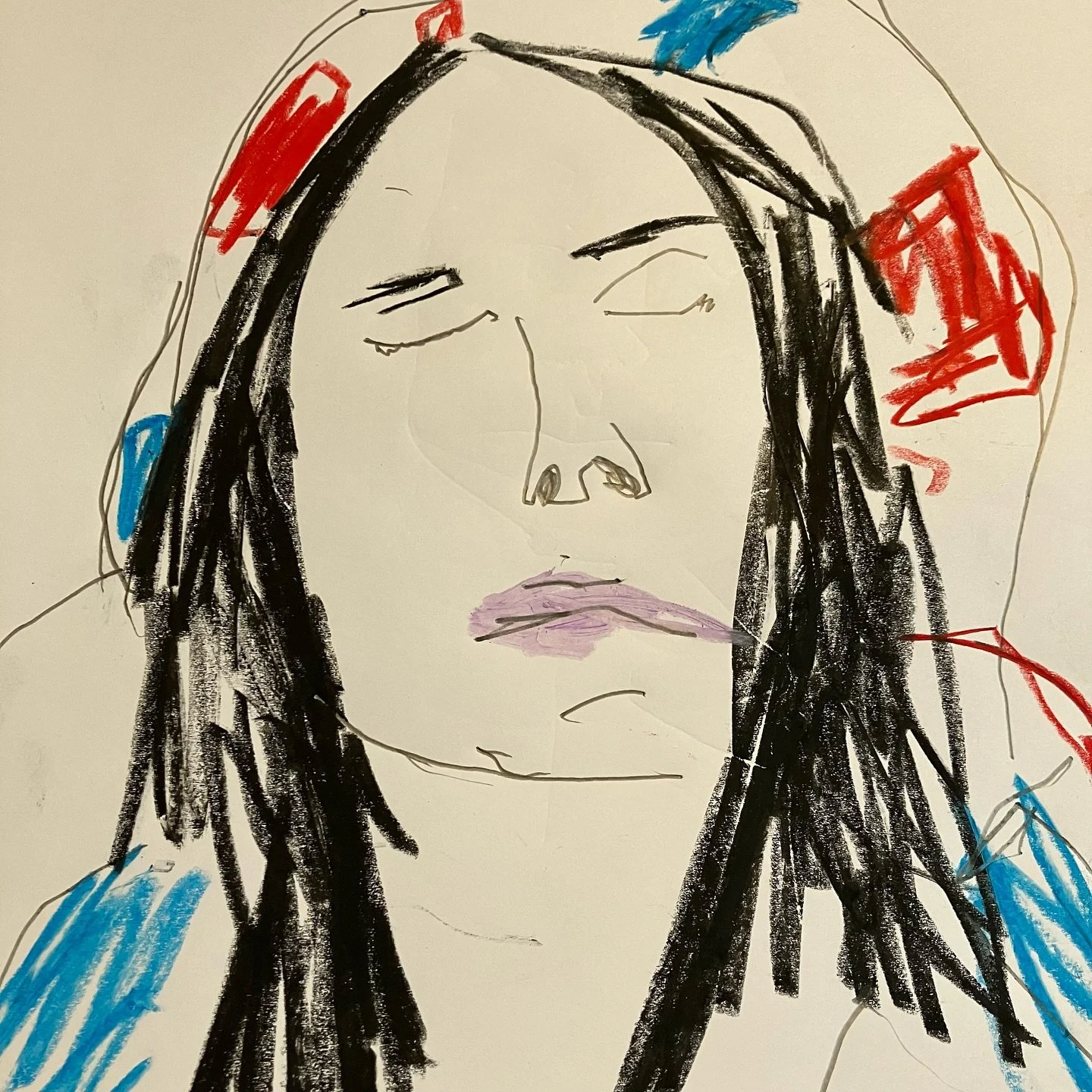 I&rsquo;m very pleased to have made it along to this morning&rsquo;s @drawingisfree_org &mdash; thank you to Chloe and all the models. It was really lovely to draw in company again.

I only managed the first half hour today before my energy began to 