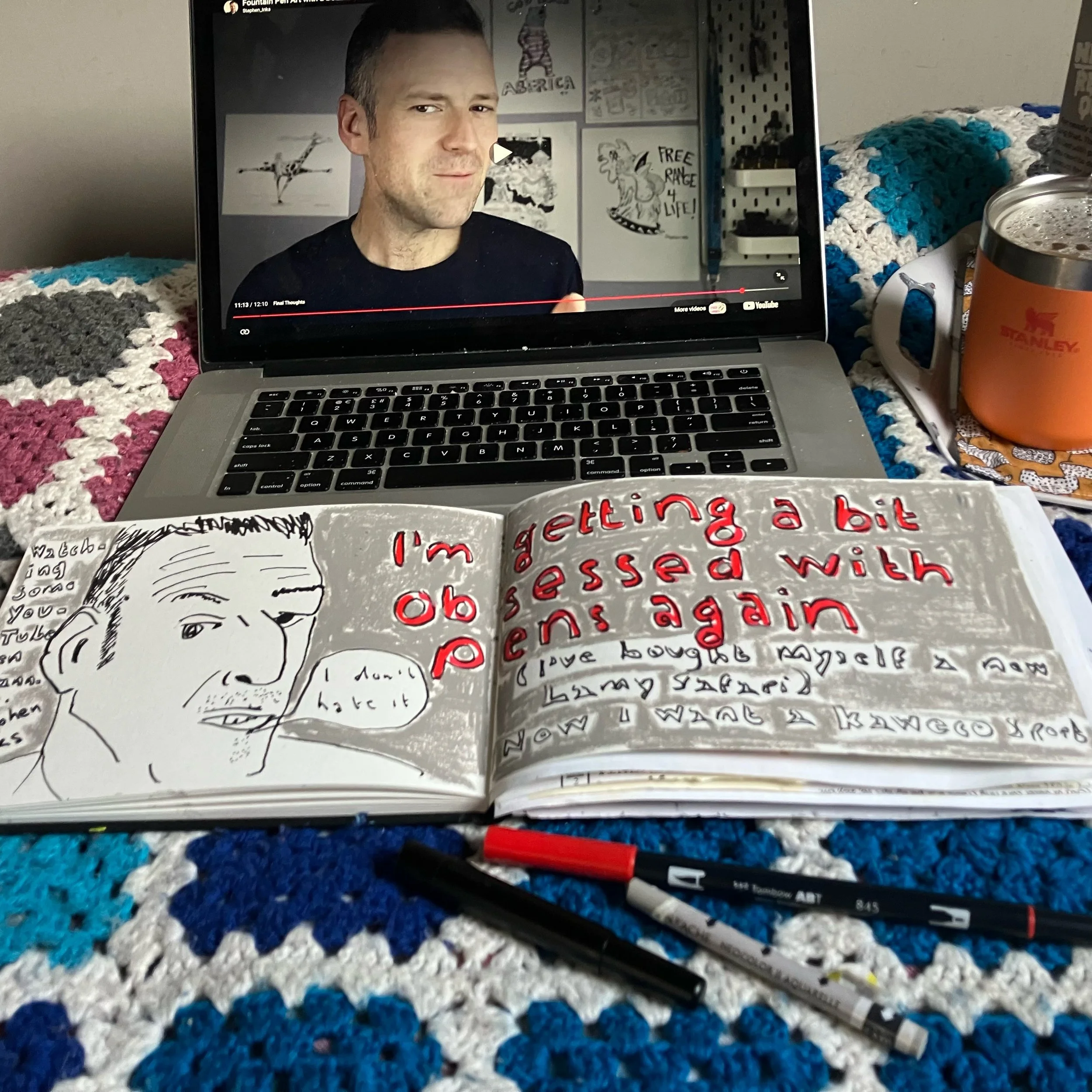 I think a sign that my health is improving is that I&rsquo;m becoming obsessed with pens again!

I&rsquo;ve been tuning into some YouTube pen channels and yesterday ordered myself a new Lamy Safari (my old ones had seized up through lack of use ☹️).
