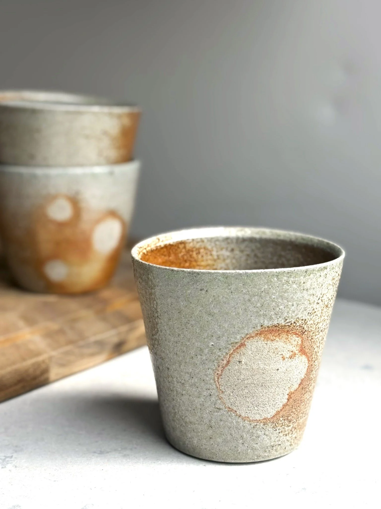 Trio of Soda Fired Tumblers
