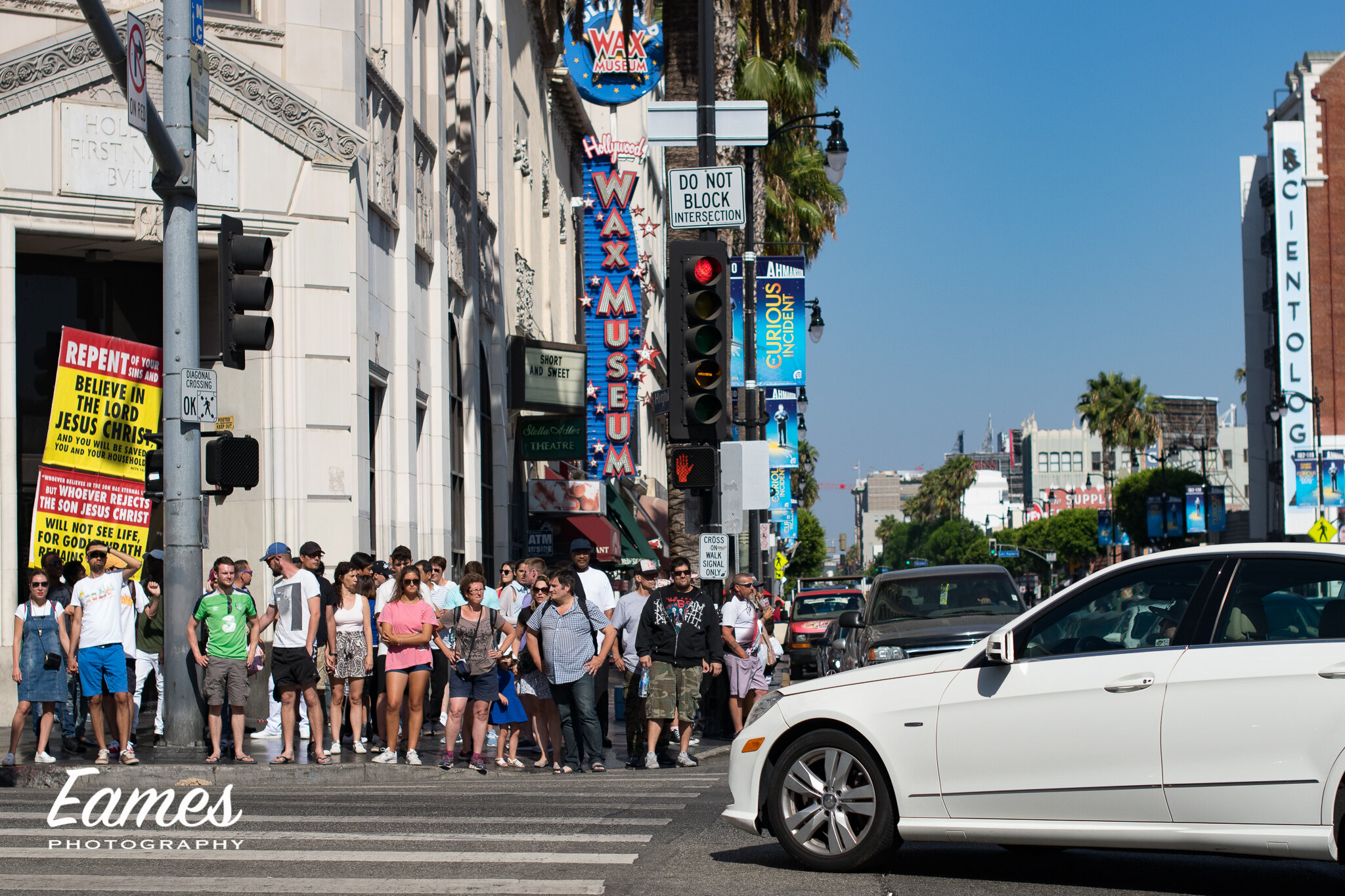 Crosswalk by the Wax Museum, LA