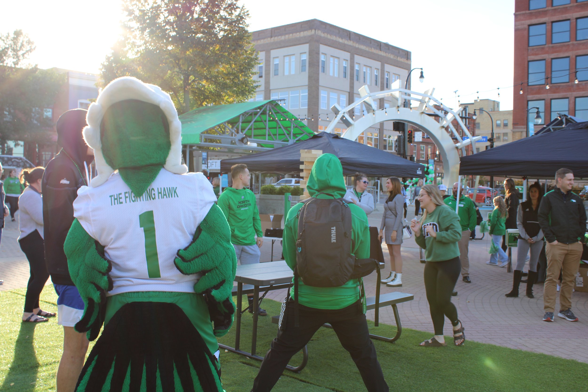 und pep rally town square