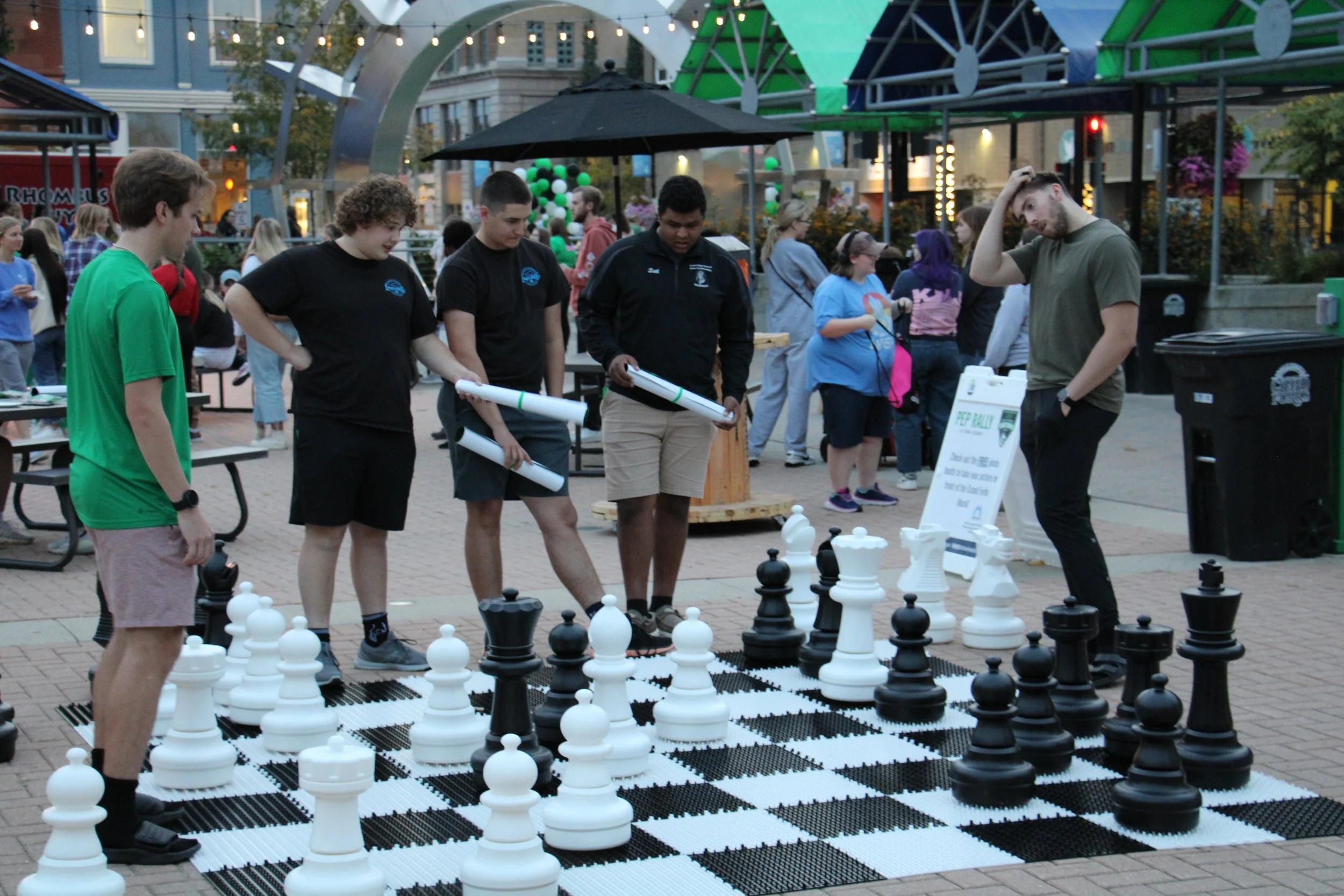 town square pep rally downtown