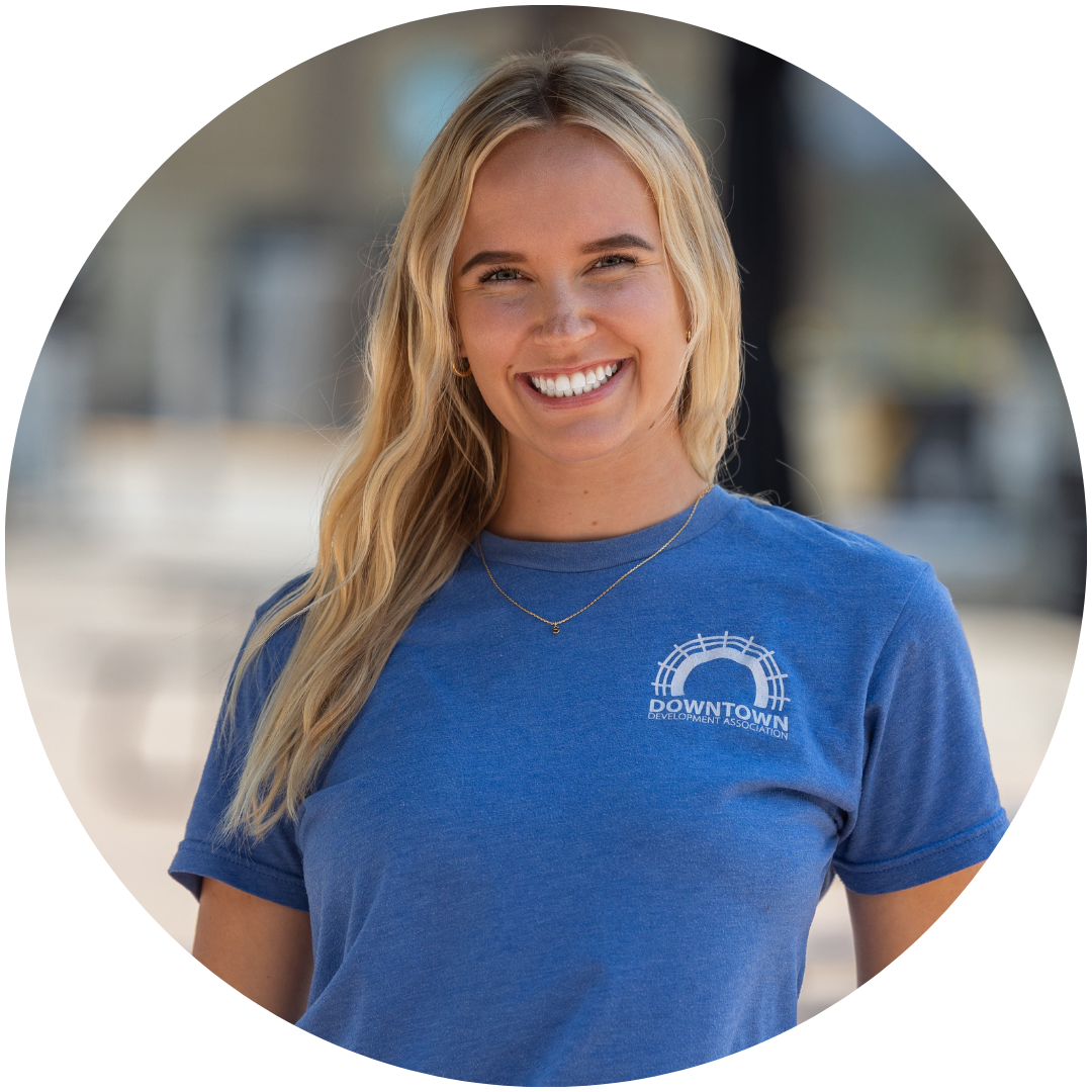 sierra jenson smiling downtown