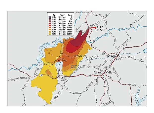 49er Fire Map 1988