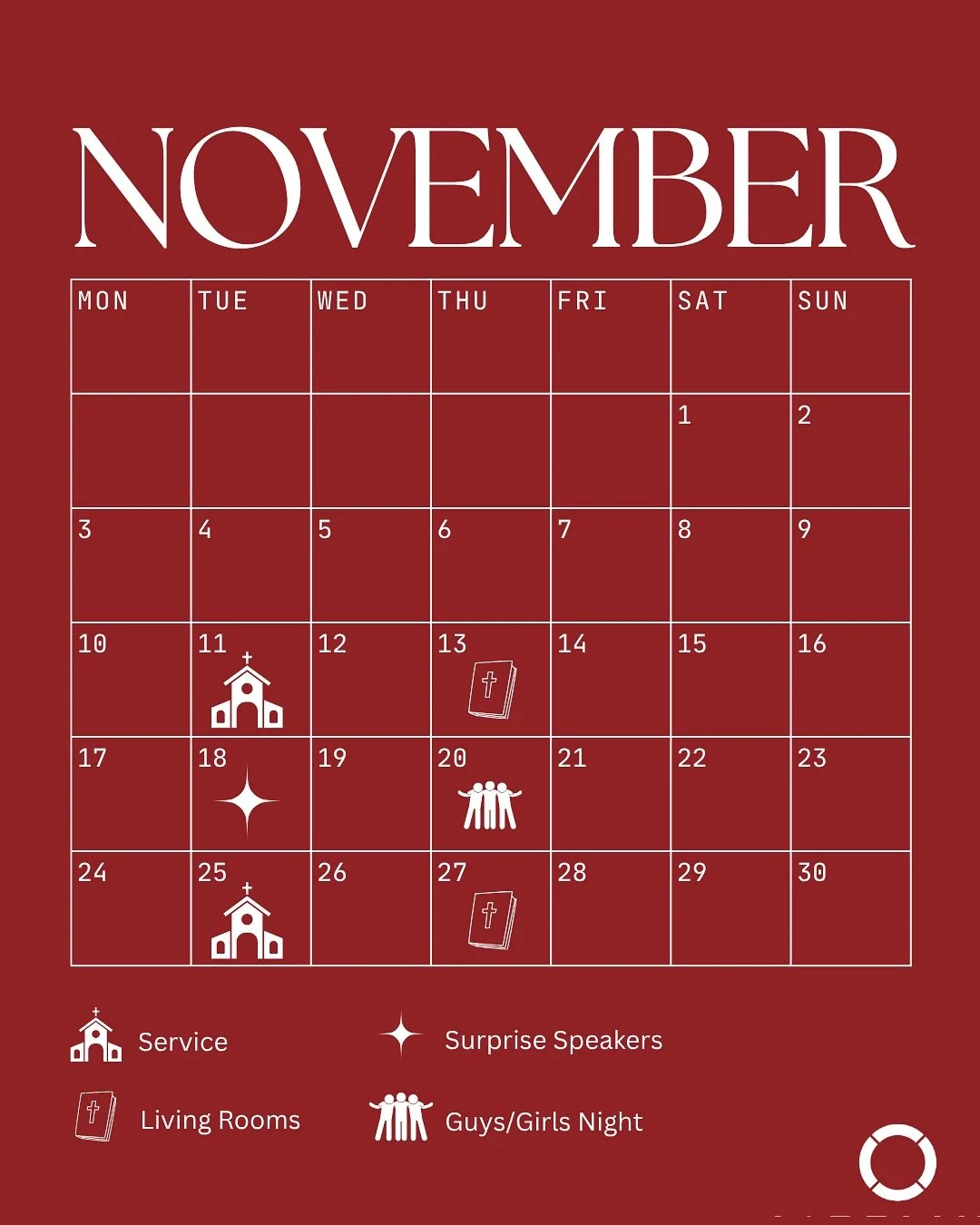 What&rsquo;s coming up in November! ❄️