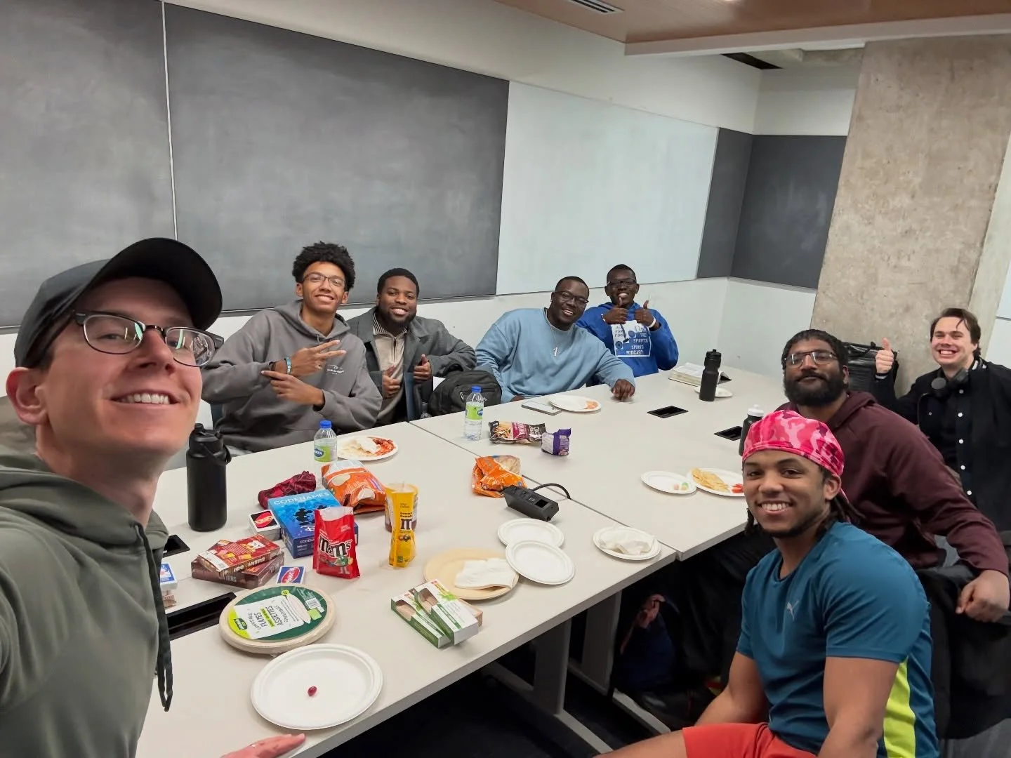 Guys Game Night! 

No games were played because the guys spent the night chatting away and devouring some delicious nachos. 

There&rsquo;s nothing like talking life and faith together around a table!