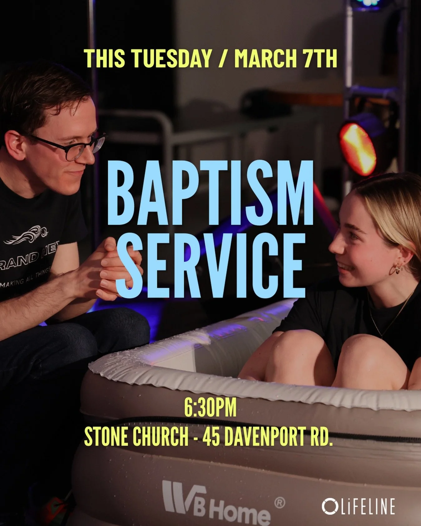 Tomorrow! 

It&rsquo;s the final service of the semester, no better way to end than celebrating with a baptism! 🥳

Come and join us! 

⏰ - 6:30pm 
📍- Stone Church - 45 Davenport