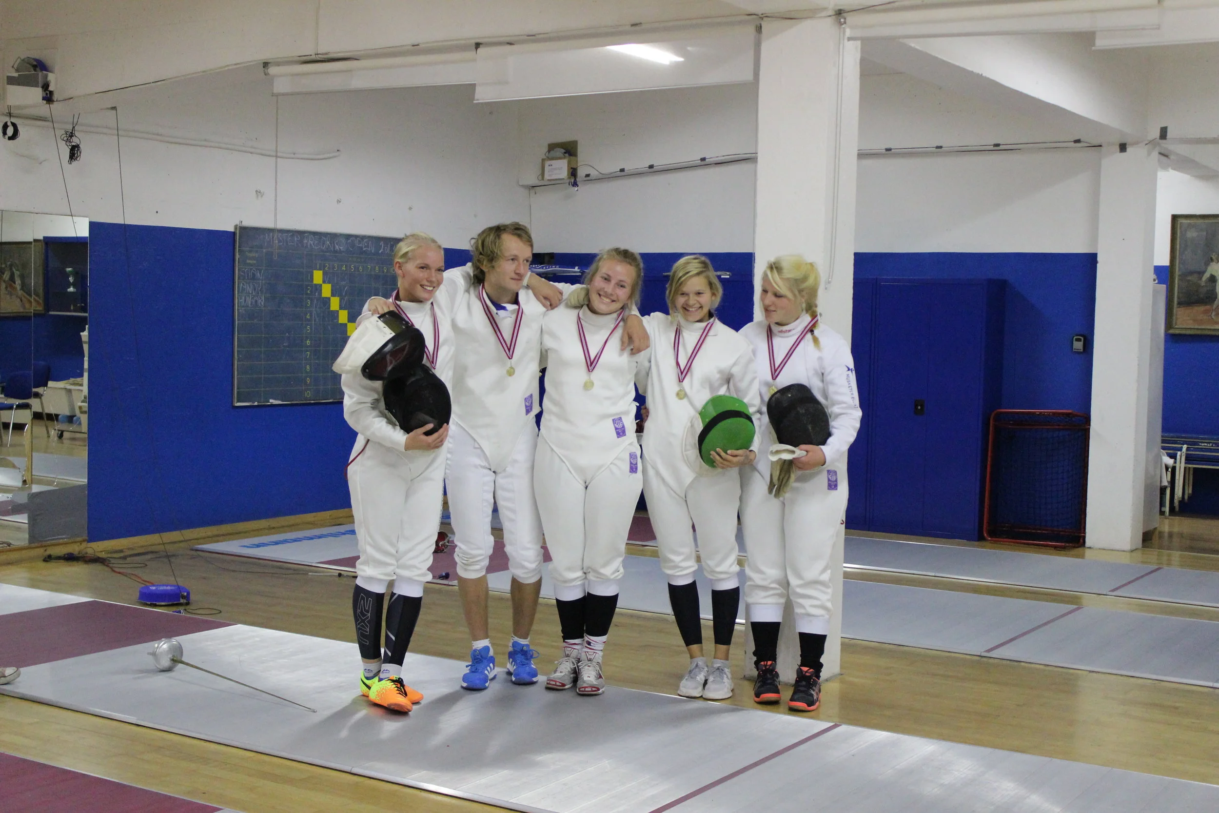 Glade fektere. #gullmedalje