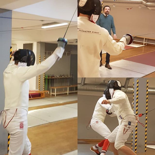 🤺 H&oslash;y stemning i finalen og dagens f&oslash;rste fektemester @benjibazooka.  #utdrikningslag #musketerevent #stagdo #utdrikningslagtips #bryllup #utdrikkningslag #udl