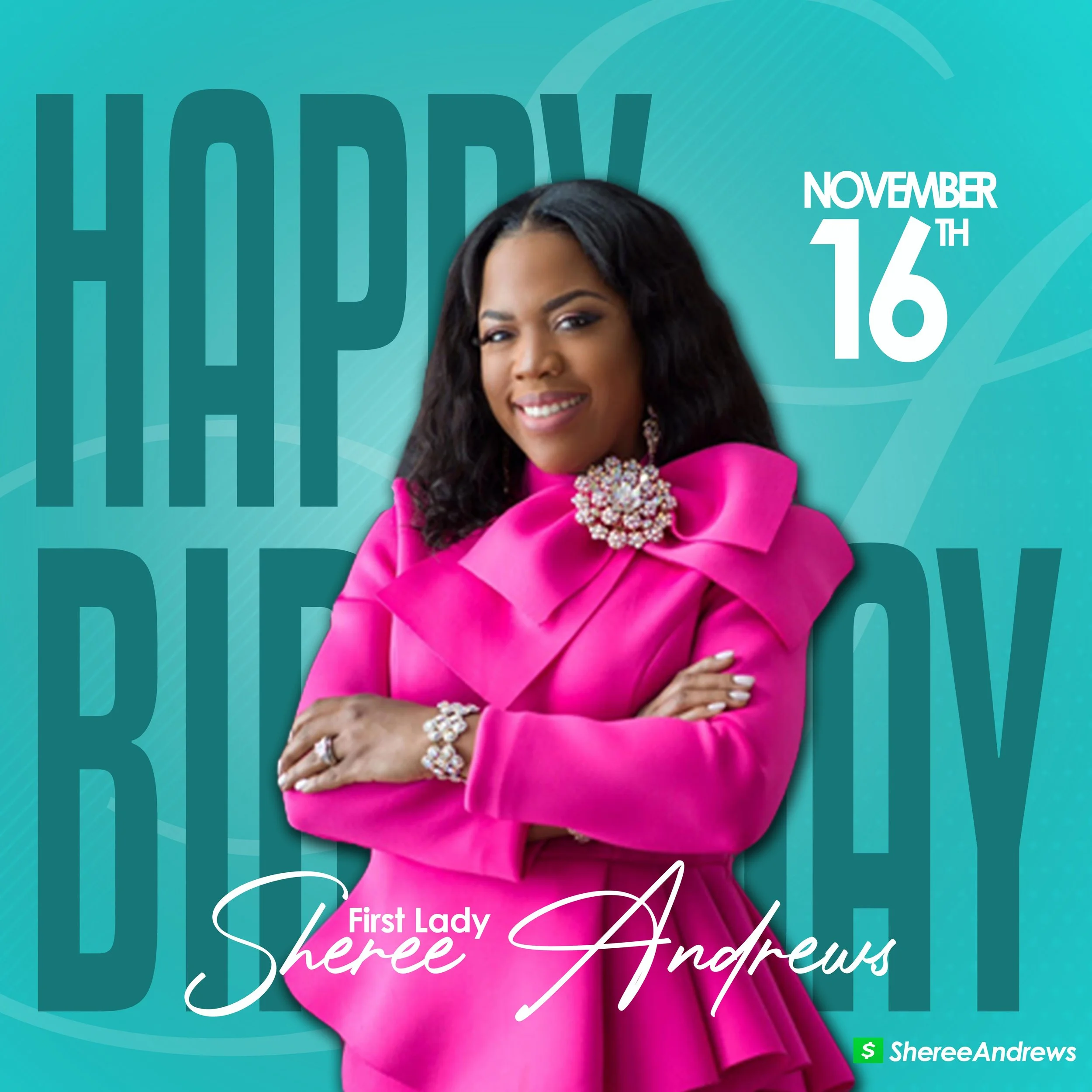 HAPPY BIRTHDAY EVANGELIST SHEREE ANDREWS