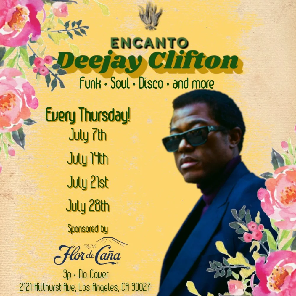 Deejay Clifton at Encanto every Thursday