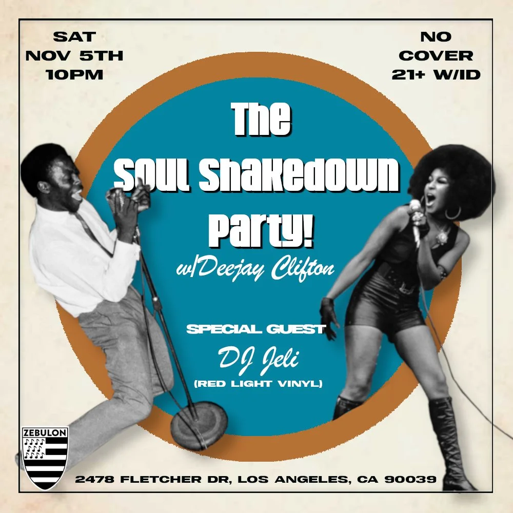 The Soul Shakedown Party w/DJ Clifton & special guest DJ Jéli (Red Light Vinyl)