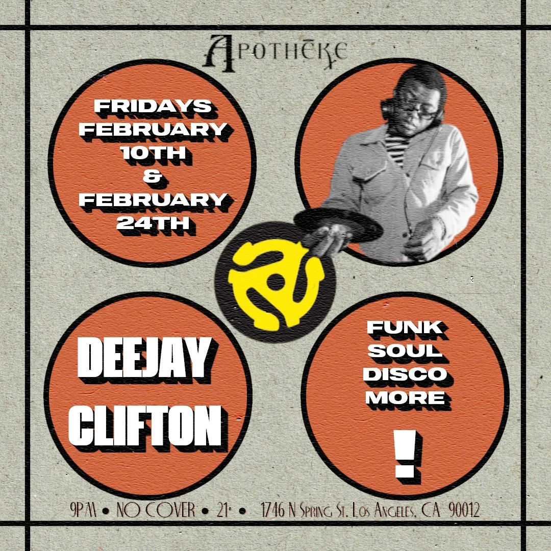 Clifton aka DJ Soft Touch - 2nd & 4th Fridays at Apotheke