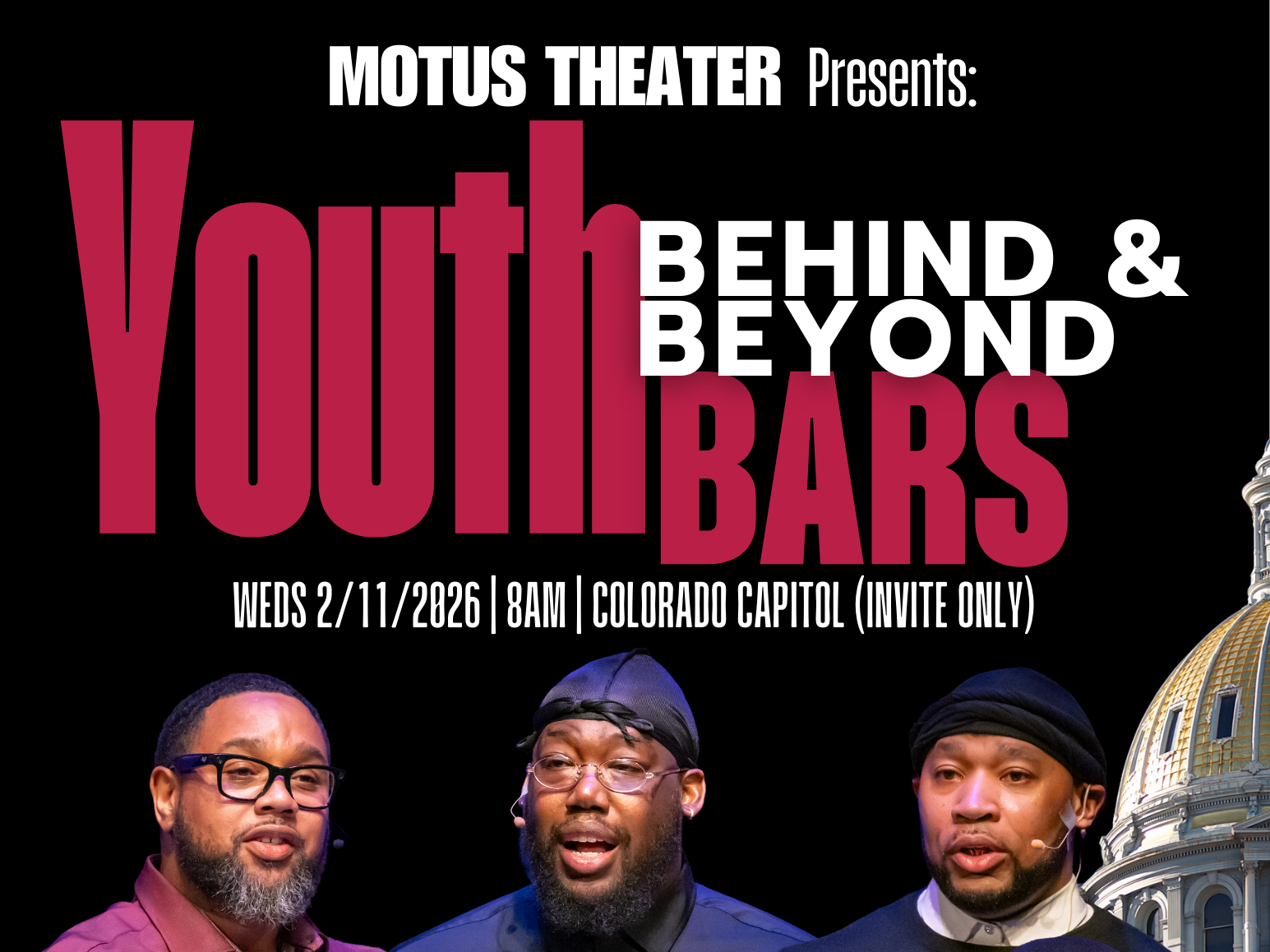 Motus Theater 's Youth Behind & Beyond Bars at the Colorado Capitol