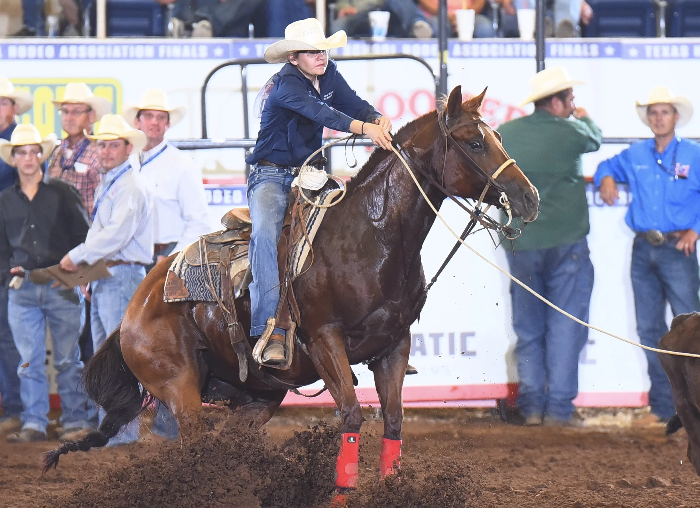 Anna Marie Schreck at Texas High School Rodeo Association State Finals. (Photo provided by Carole Schreck.)