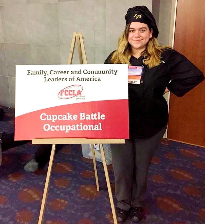 Sydney won a $500 scholarship at FCCLA’s Cupcake Battle.