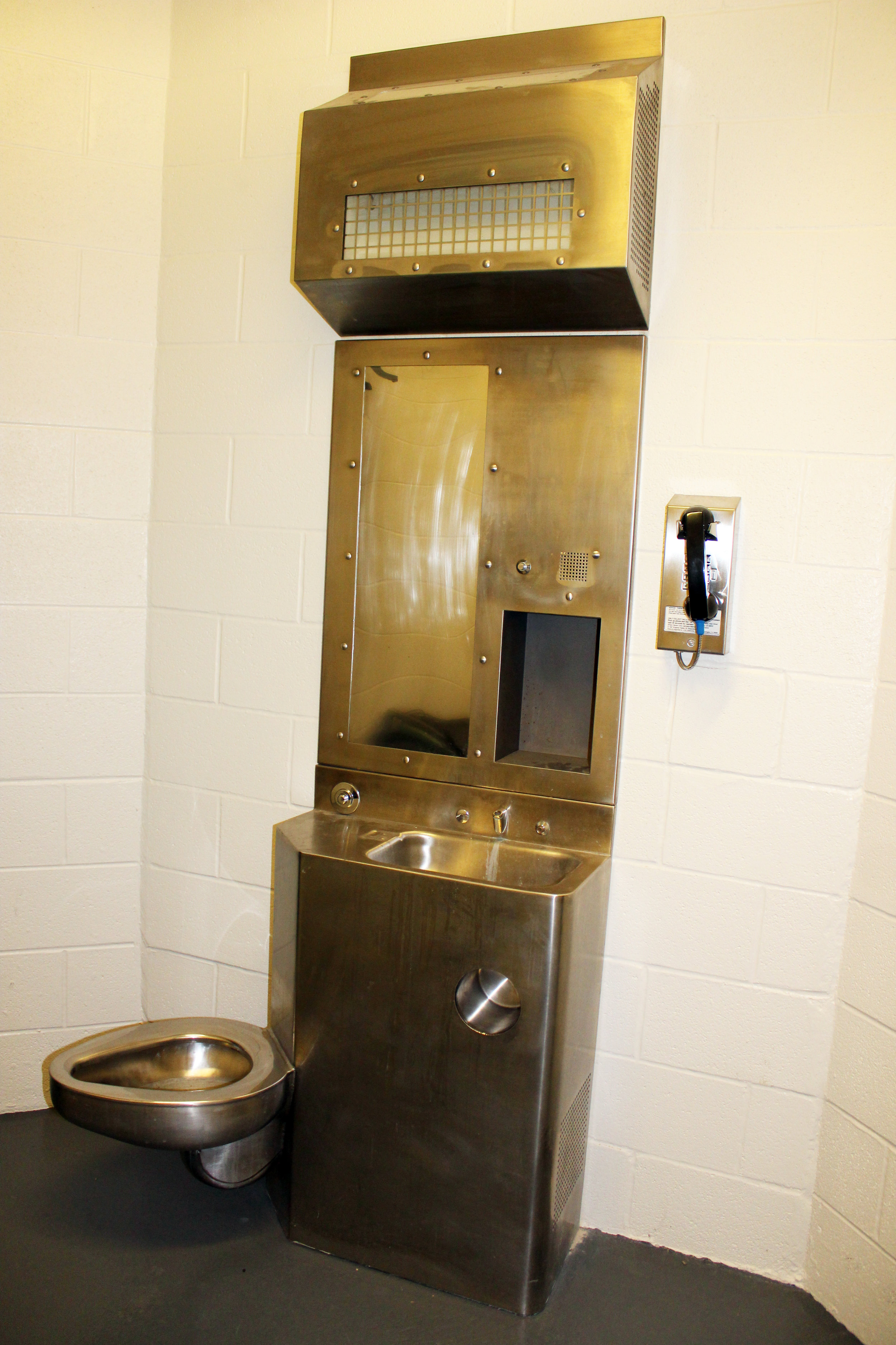 One of the four toilet and sink combinations to be donated to Wylie.