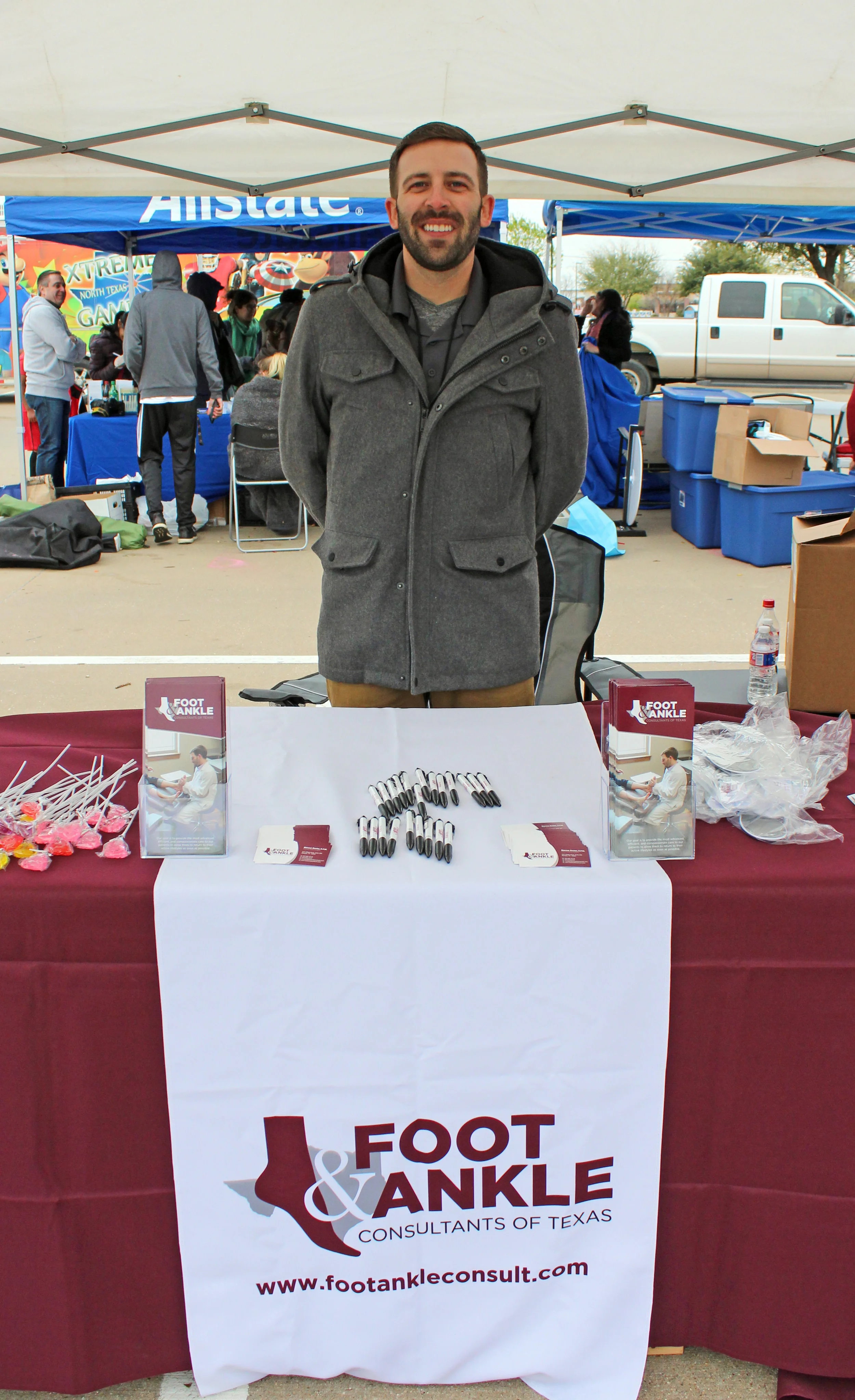 Dr. Marcus Baxter, Foot & Ankle Consultants of Texas, is new to Murphy and enjoyed greeting attendees.