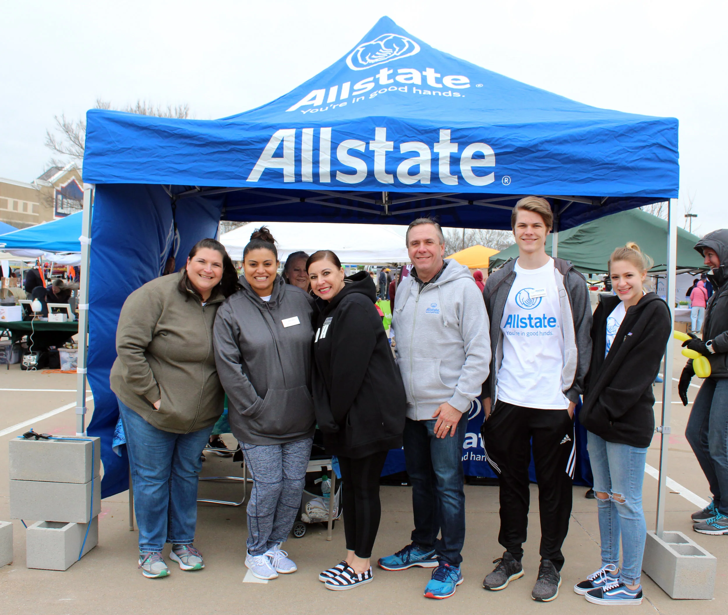 Murphy Allstate agent, Zane Shepherd, provided free face painting at his vendor booth. Minahil Mughal chose to have a colorful unicorn painted on her face.