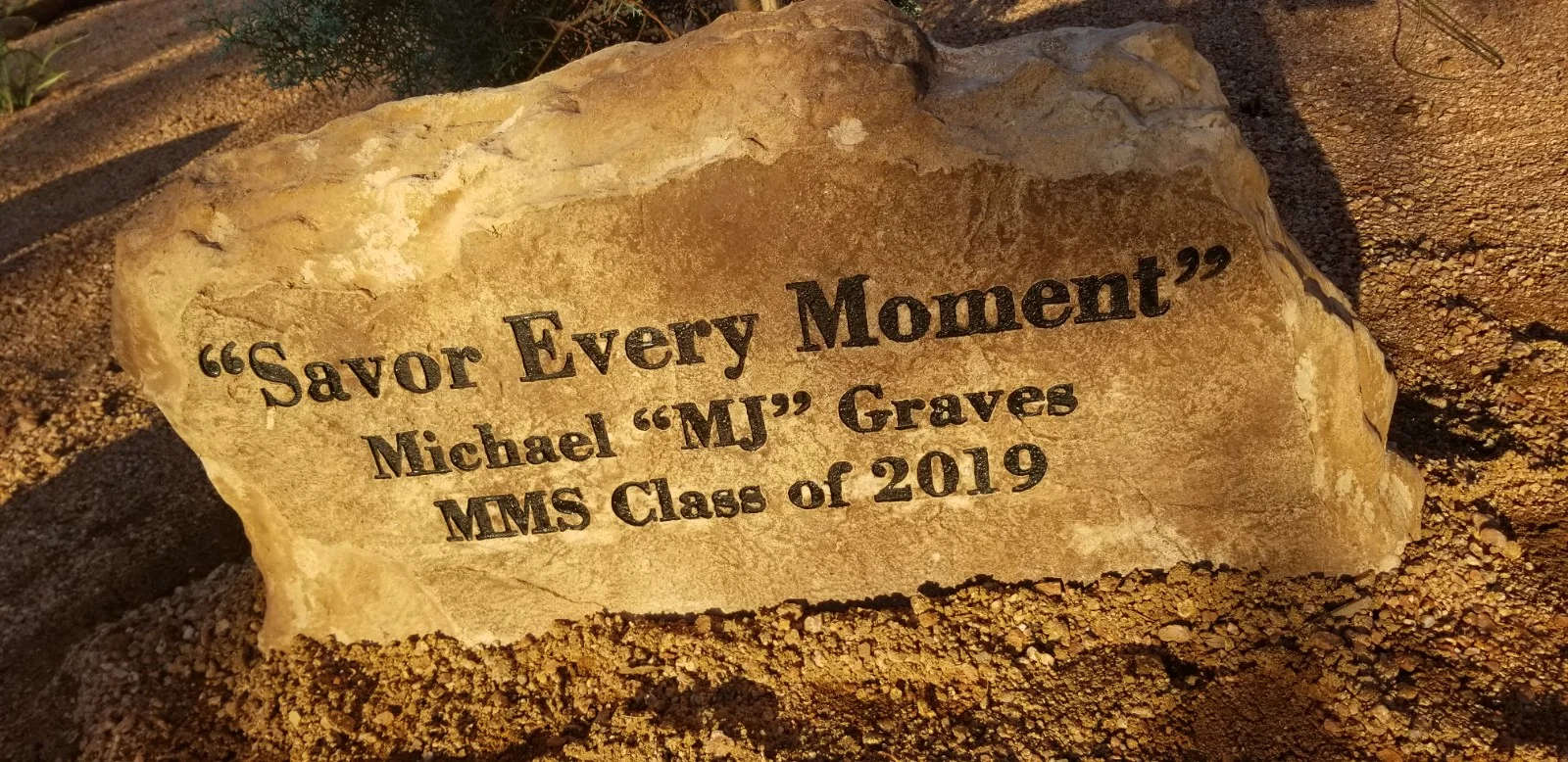 Kyle Kester created the MJ Graves Memorial Garden as his Eagle Scout project.