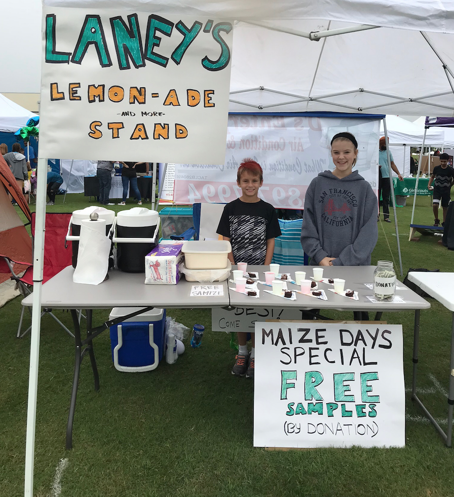 Laney Ames appreciated the opportunity to learn some business basics in a day operating her booth