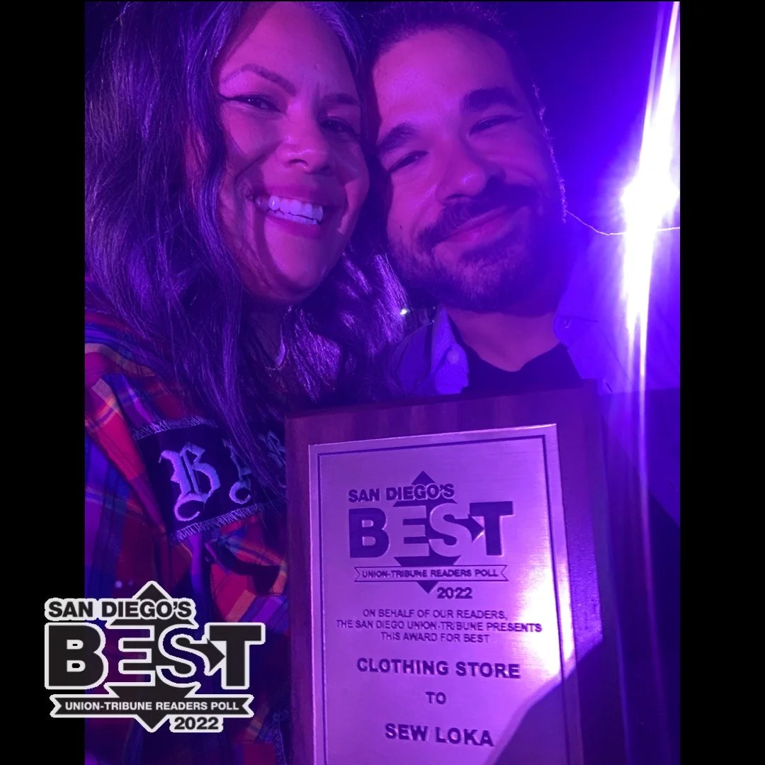 Sew Loka wins BEST CLOTHING STORE IN SAN DIEGO !!! #sandiegouniontribune #bestof2022 #slowfashion #sewing