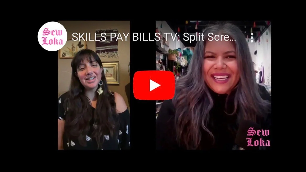 Skills Pay Bills TV: "Split Screen Sessions" feat Hillary Mendoza @qawi_designs