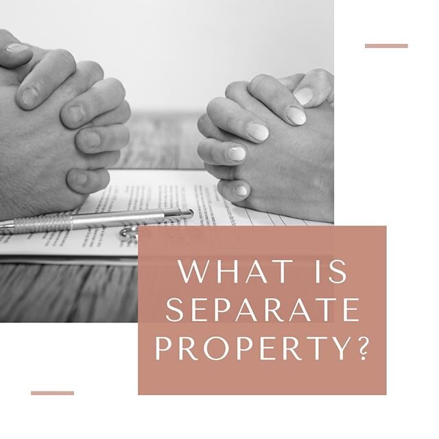 Check out the cheat sheet below to find out what is considered separate or individual property during divorce and not subject to division&hellip;

The general rule of thumb is if something is owned either before the marriage or acquired during the ma