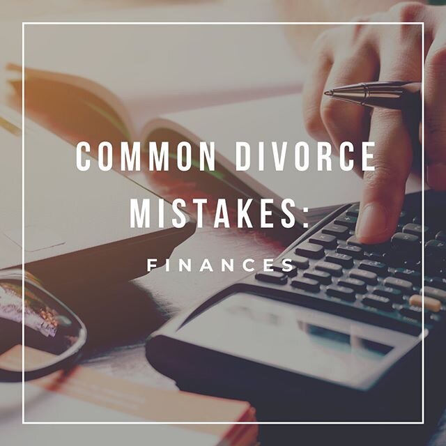 Don&rsquo;t make these 3 financial mistakes during your divorce&hellip;

1.	Mishandling bank accounts or credit cards: draining the joint accounts or making inappropriate credit card charges will come back to haunt you when trying to negotiate or dur