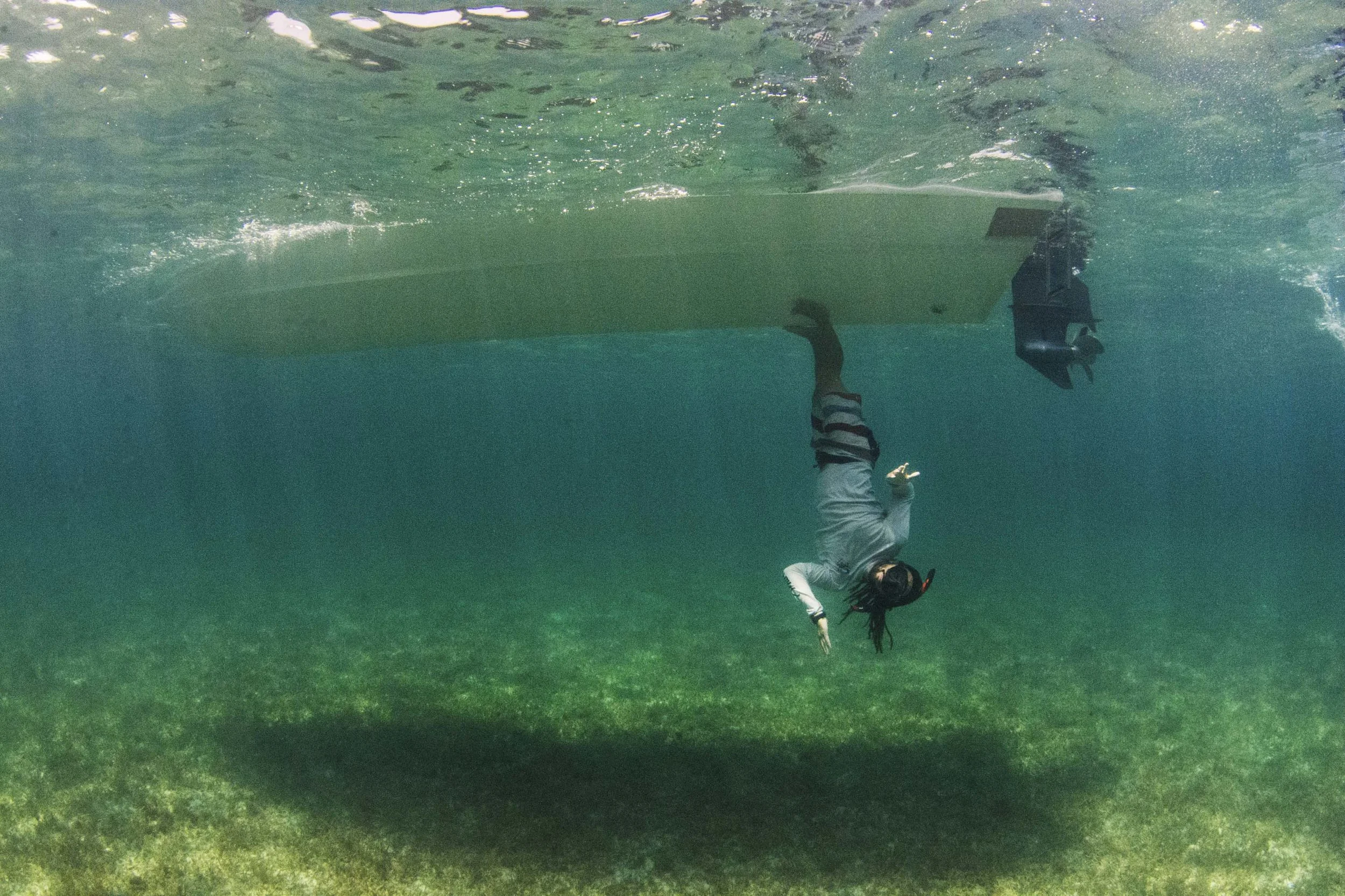 End of the dive snorkel antics!