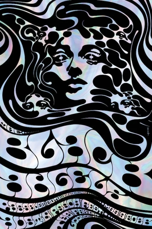  Concert poster for The Black Angels at Austin Psych Fest 2026. Limited edition screen prints. Foil edition.  