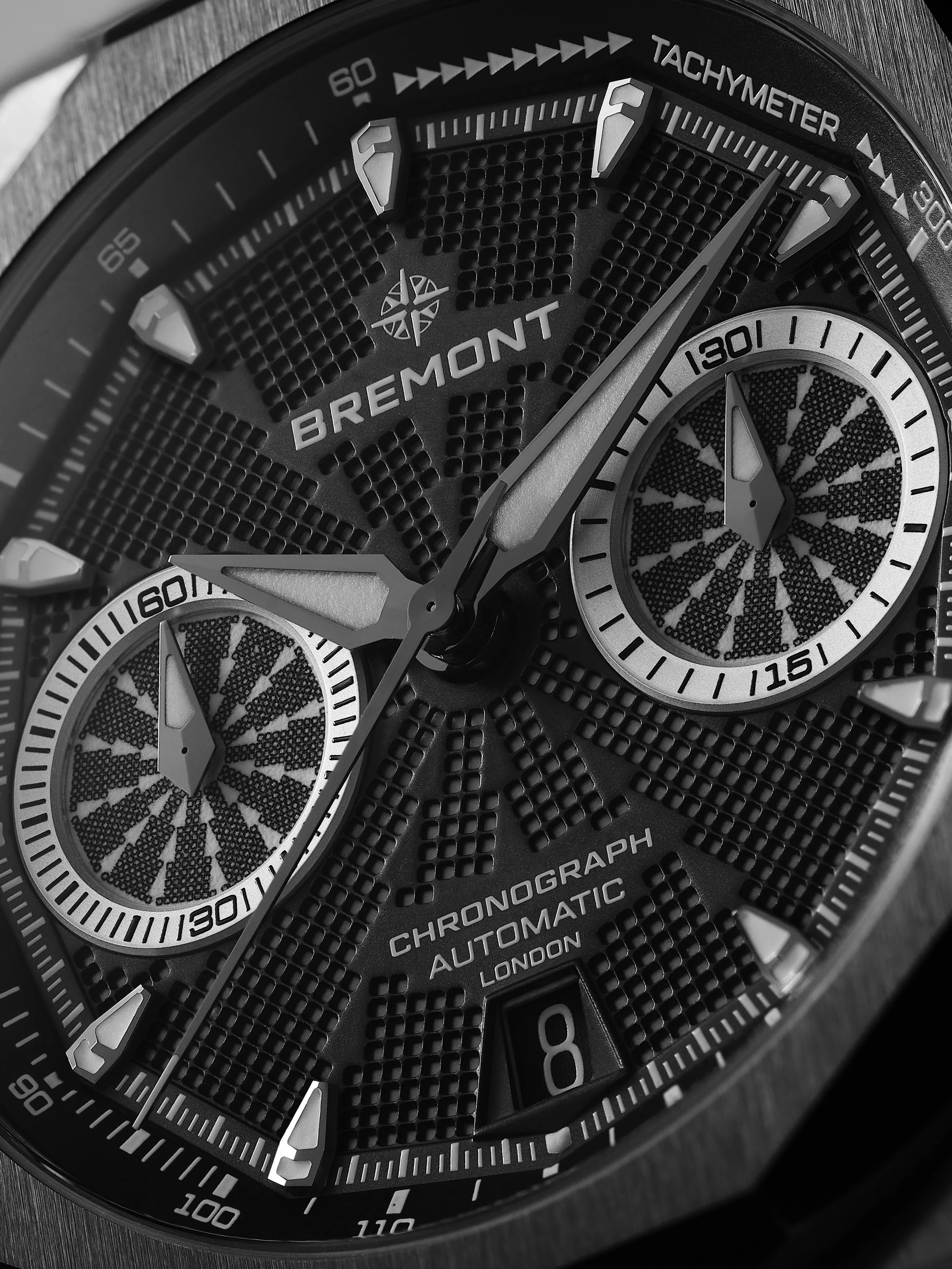 A detail shot of the Bremont Supernova