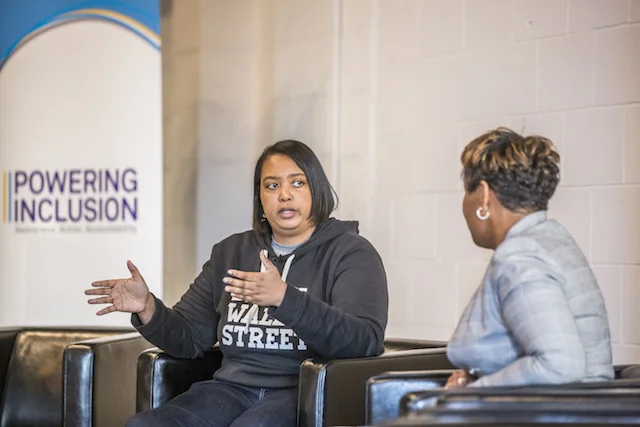 Arlan Hamilton (left) Founder & Managing Partner, Backstage Capital and Tawanna Black (right), Founder & CEO, Center for Economic Inclusion