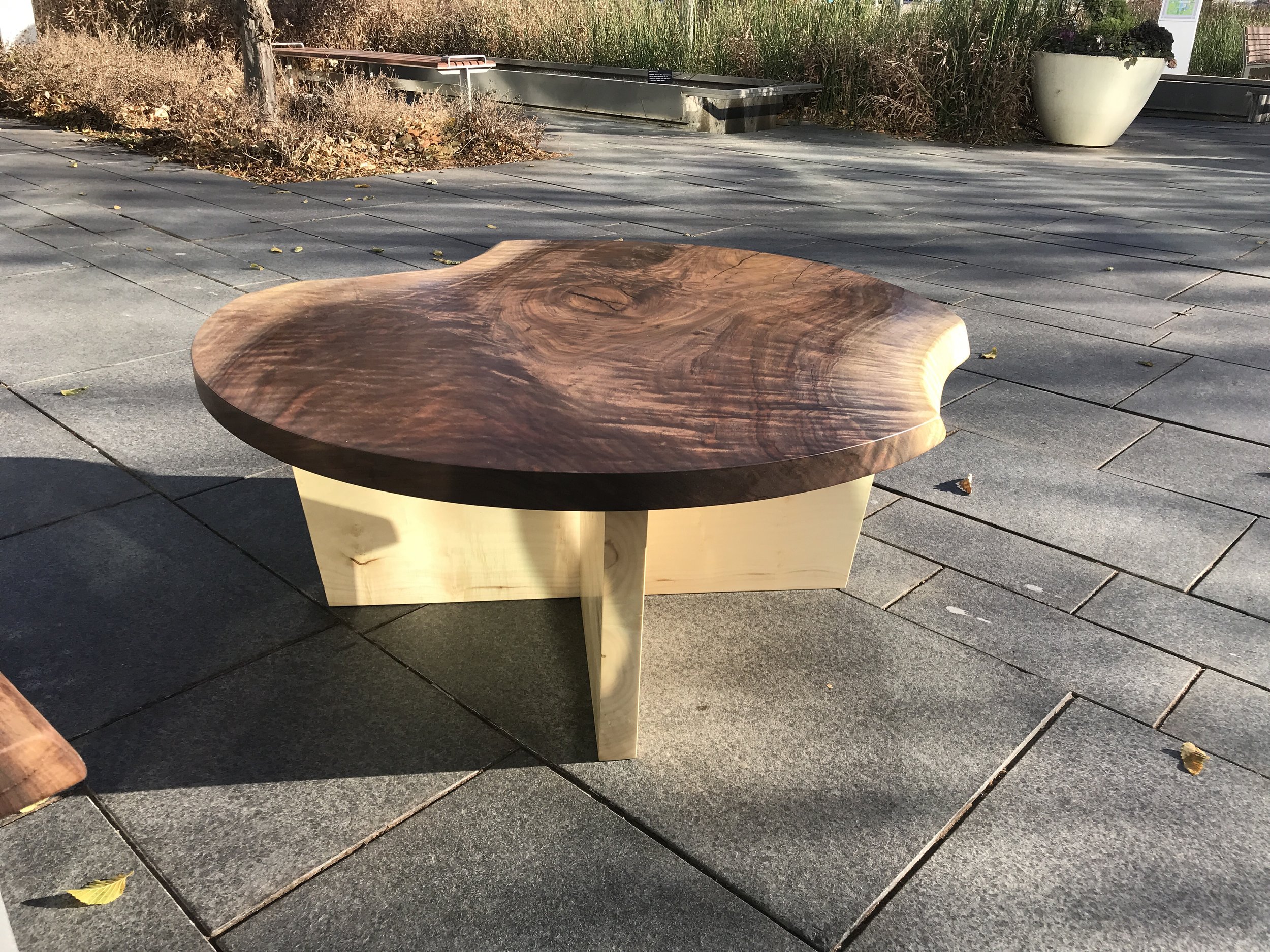 Myriad Botanical Gardens Walnut and Maple Coffee Table