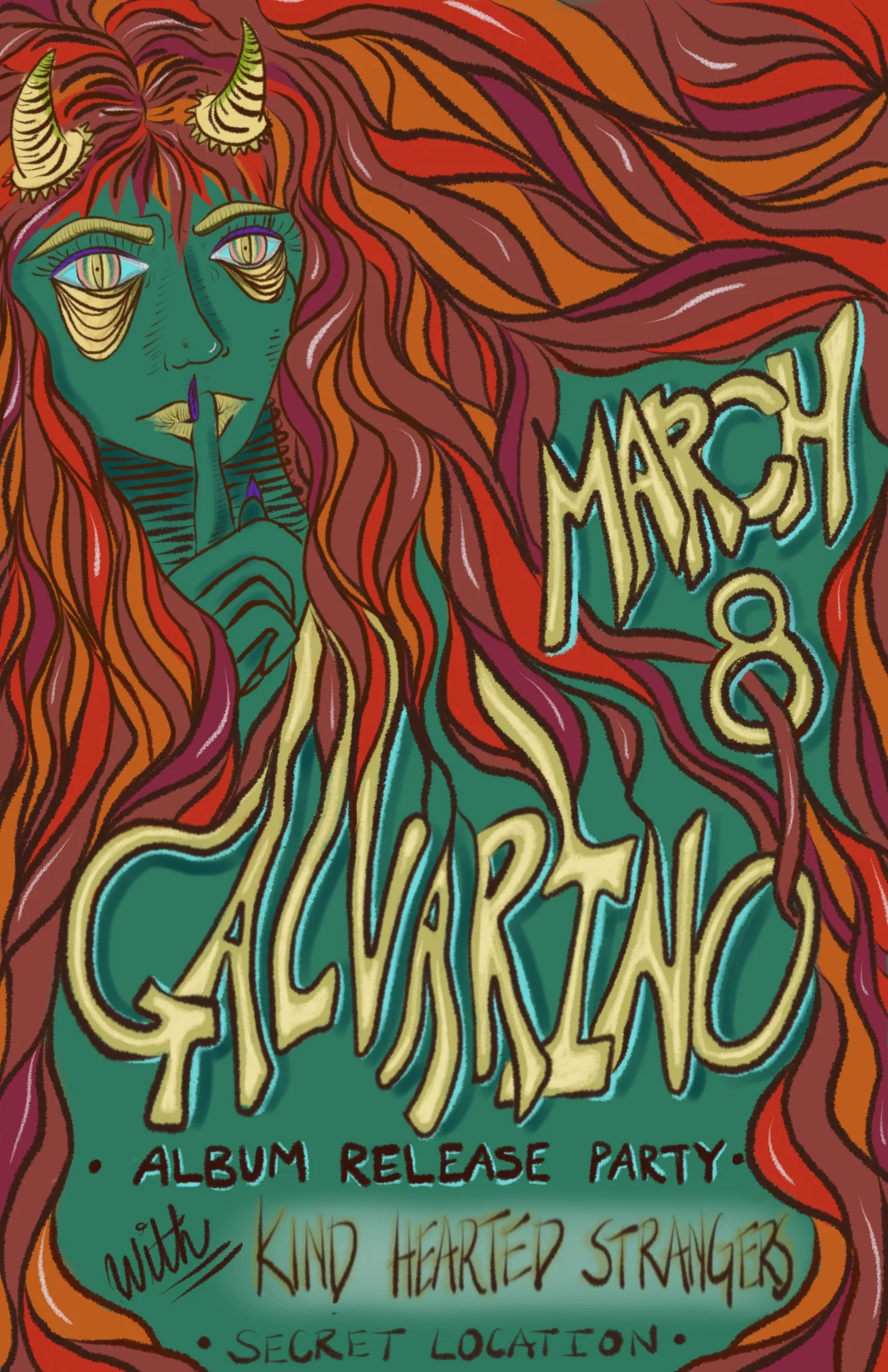 Graphic Design for Local Boulder Band, Galvarino