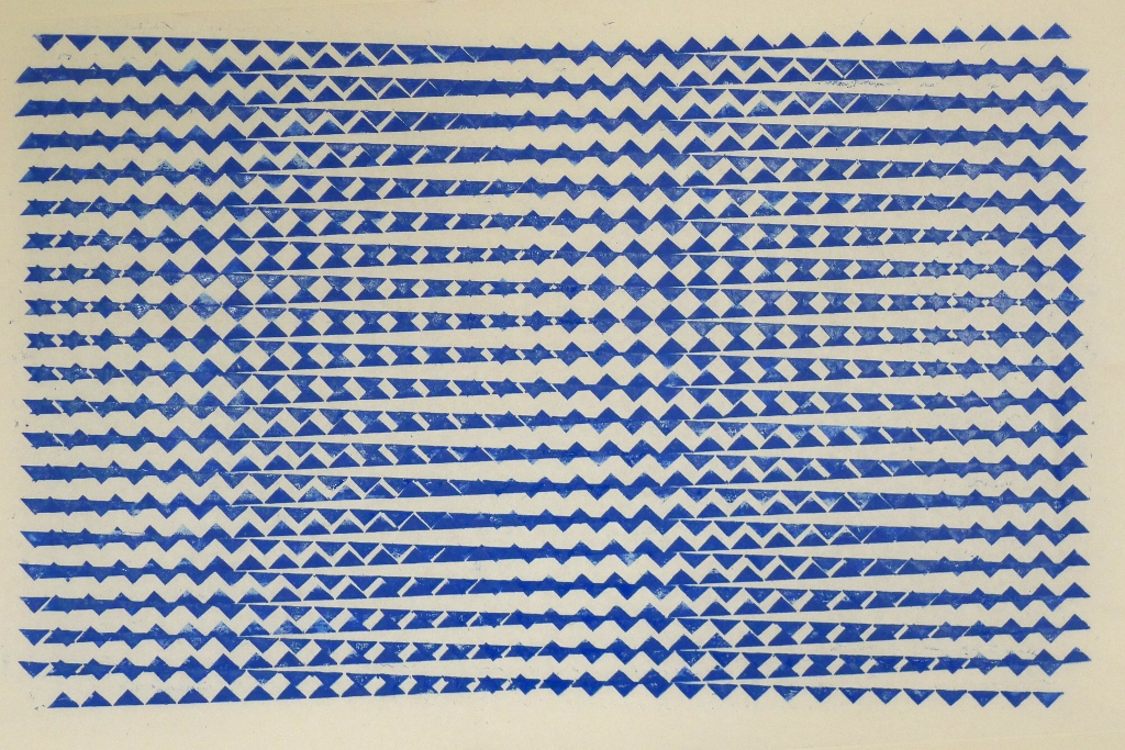 "Surprise", print on Japanese paper, 48 x 30 cm. 