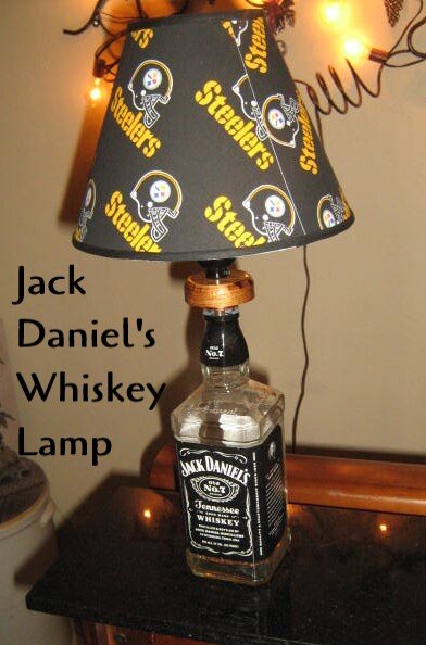 Liquor Bottle Lamps, Jack Daniels Lamp Shade
