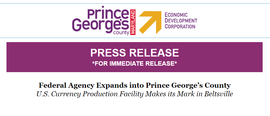 Federal Agency Expands into Prince George’s County