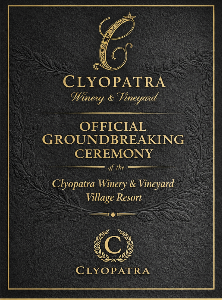 Clyopatra Winery &amp; Vineyard Village Resort Official Groundbreaking