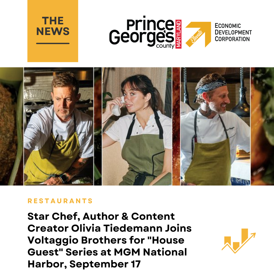 Star Chef, Author &amp; Content Creator Olivia Tiedemann Joins Voltaggio Brothers for "House Guest" Series at MGM National Harbor, September 17  